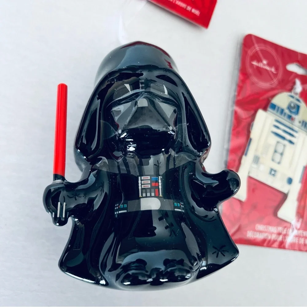 Hallmark Star Wars Two Christmas Ornaments Decorations Darth Vader‎ R2 D2 NEW